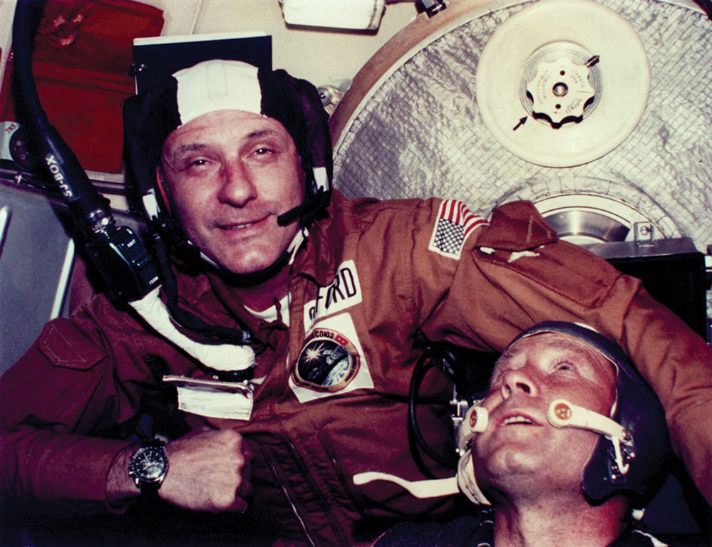 Astronaut Thomas P. Stafford and Cosmonaut Aleksey A. Leonov